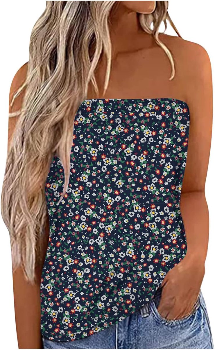 Strapless Tops voor Vrouwen UK Bandeau Vest Dames Boobtube Zomer Tops Asymmetrisch Ontwerp Van Voor Naar Rug Lichtgewicht en Ademend