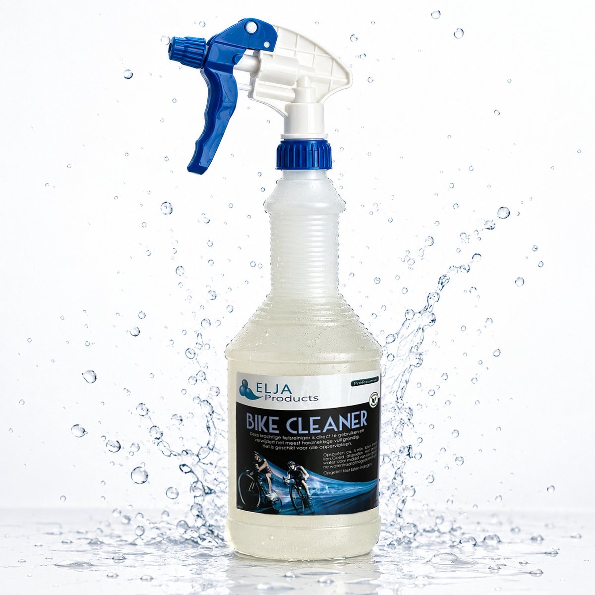 Elja BikeCleaner voor professioneel onderhoud | Fietsreiniger - kettingreiniger | 1l spray Gebruiksklaar