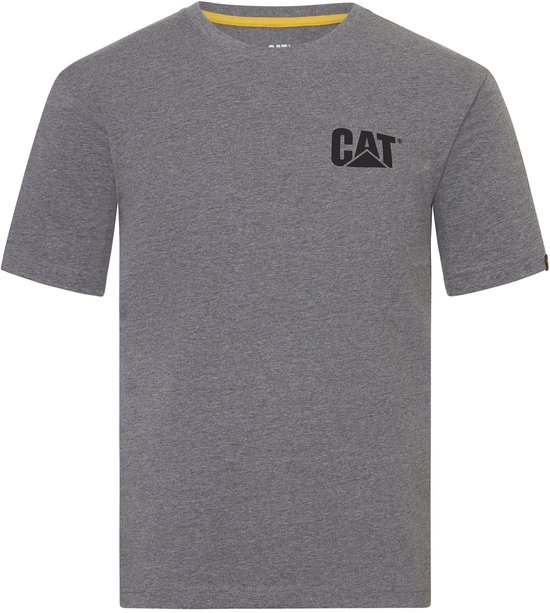 CAT merk T-shirt donker grijs gemêleerd maat XL