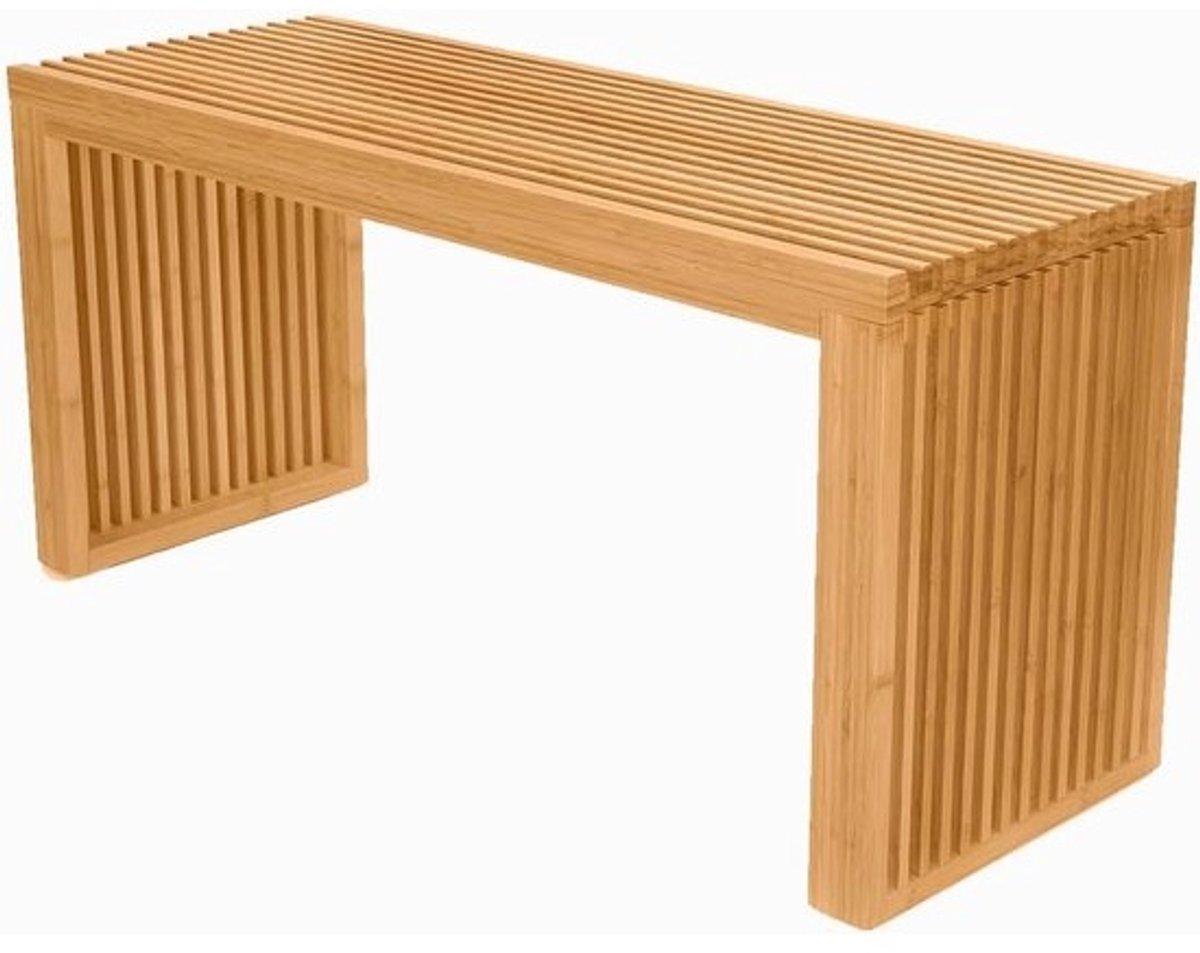 Bamboe Eetkamerbank 88,9 cm - Rustieke Tafel voor binnen en buiten - Duurzaam & Veelzijdig - Boerderijstijl - Functioneel voor Keuken, Entree & Tuin
