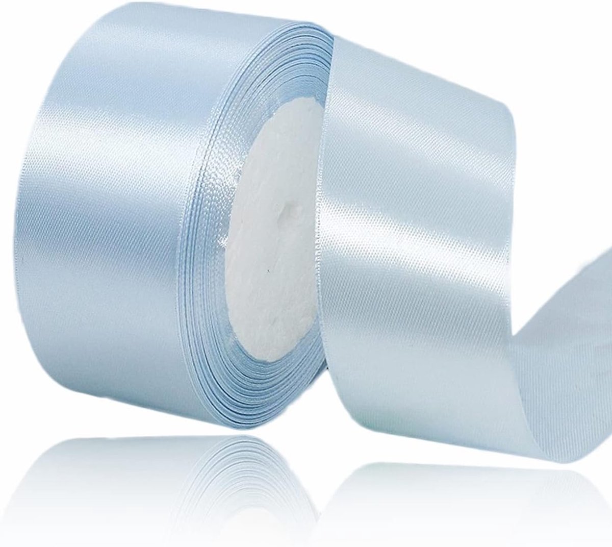 lint 40 mm, 23 meter satijnen stof, aanwezig lint voor knutselen, geschenkverpakking, ballonnen, bloemenboeketten, taartdecoratie, haarlintjes, naaien, babyshower en bruiloftsfeest