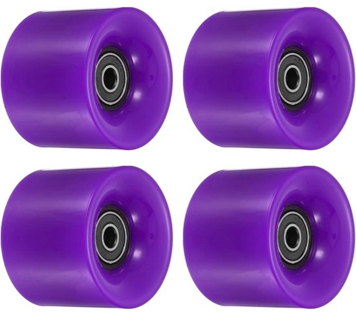 Longboard Wielen Skateboard Onderdelen Straat Skaten Met Lagers 60mm 4 Pack