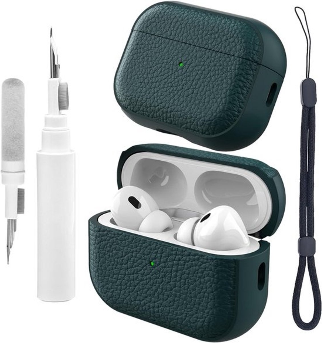 Beschermhoes voor AirPods Pro 3 met Polsband en Poetsset - TPU Hoesje 3e Generatie