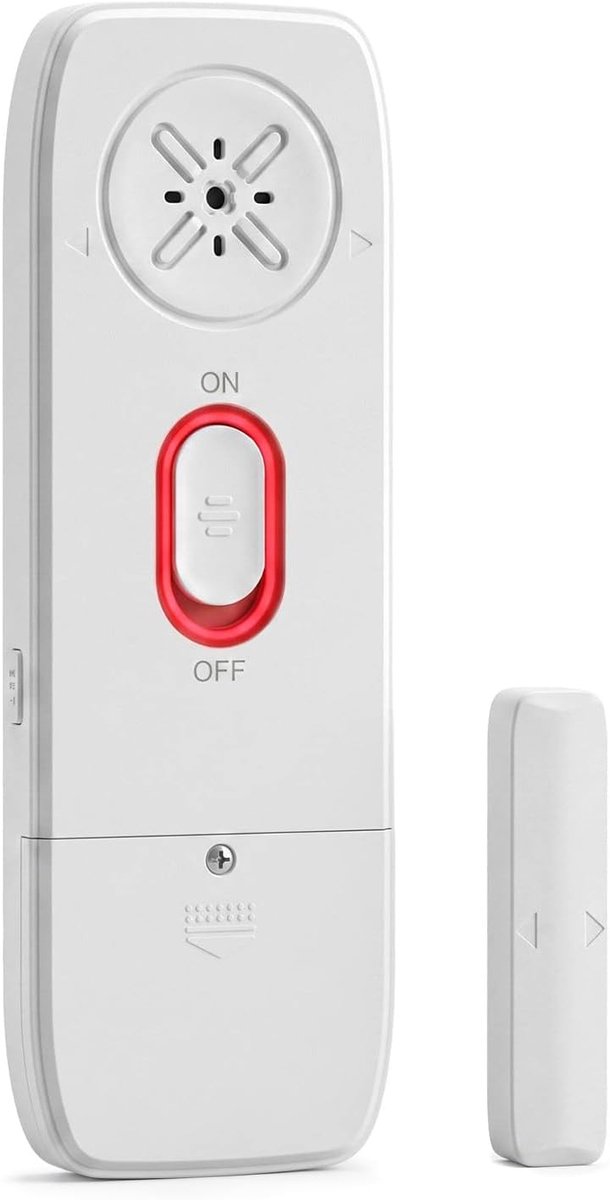 Deuralarm 2-in-1 met magneetsensor - draadloos 130 dB - instelbare gevoeligheid - veiligheid voor huis en kantoor - ShopVlot