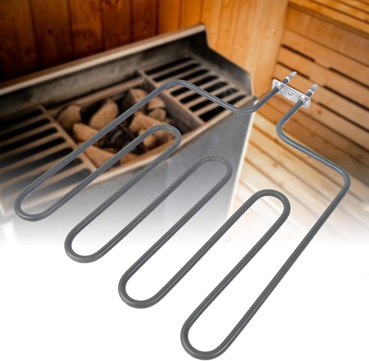 Verwarmingselement voor Sauna, 1500W 2000W 3000W - Stabiele Verwarming en Duurzaam RVS Sauna Accessoire