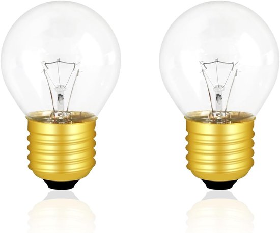 Dimbare Ovenlamp E27, 2700K Warm Witte G45 Globe Lamp, 410 Lumen, 71 mm, Hittebestendig tot 300 °C, Geschikt voor Ovens en Sauna's