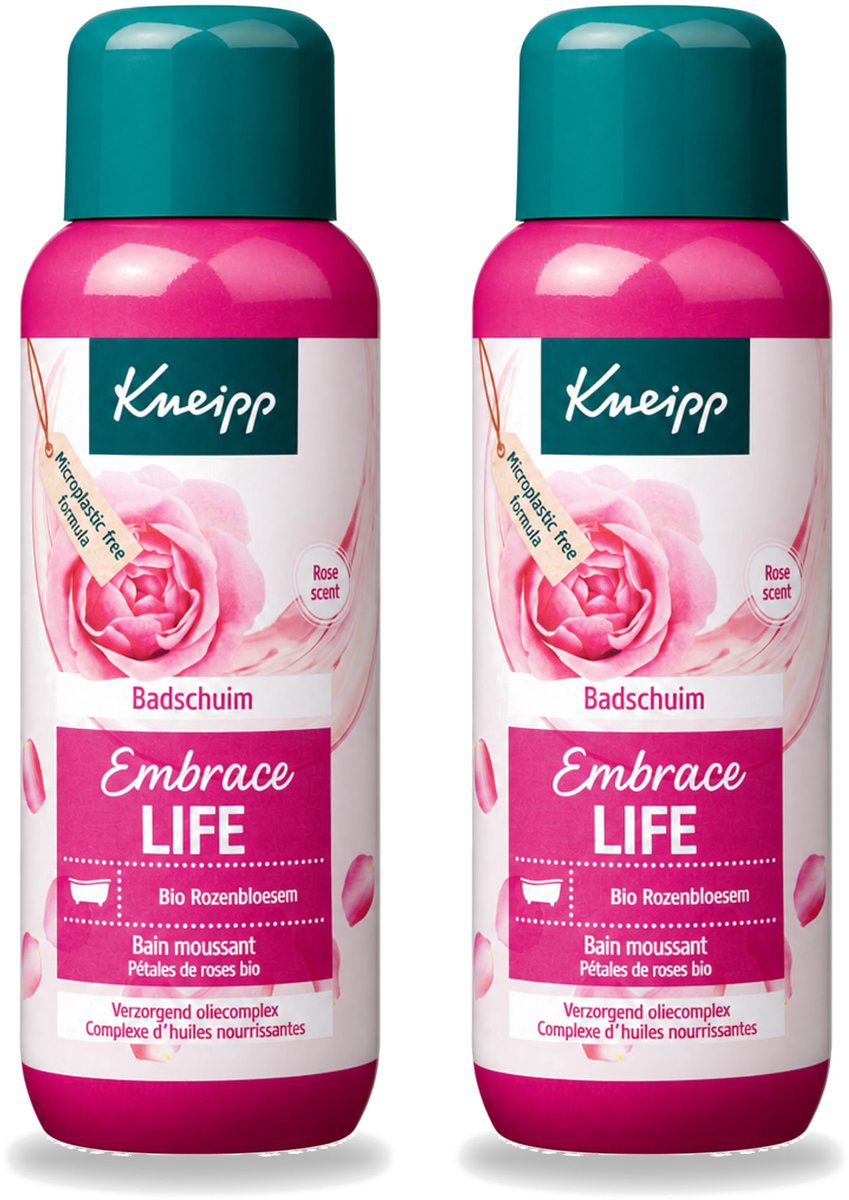 2 x Kneipp - Badschuim - Embrace Life - Anti-Aging verzorging - 400 ml - Voordeelverpakking - 2 stuks