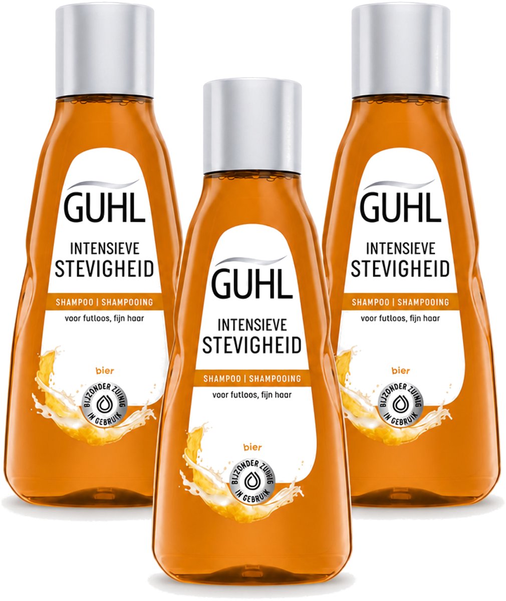 3 x Guhl - Shampoo Mini - Intensieve Stevigheid - 50 ml - Voordeelverpakking - 3 stuks