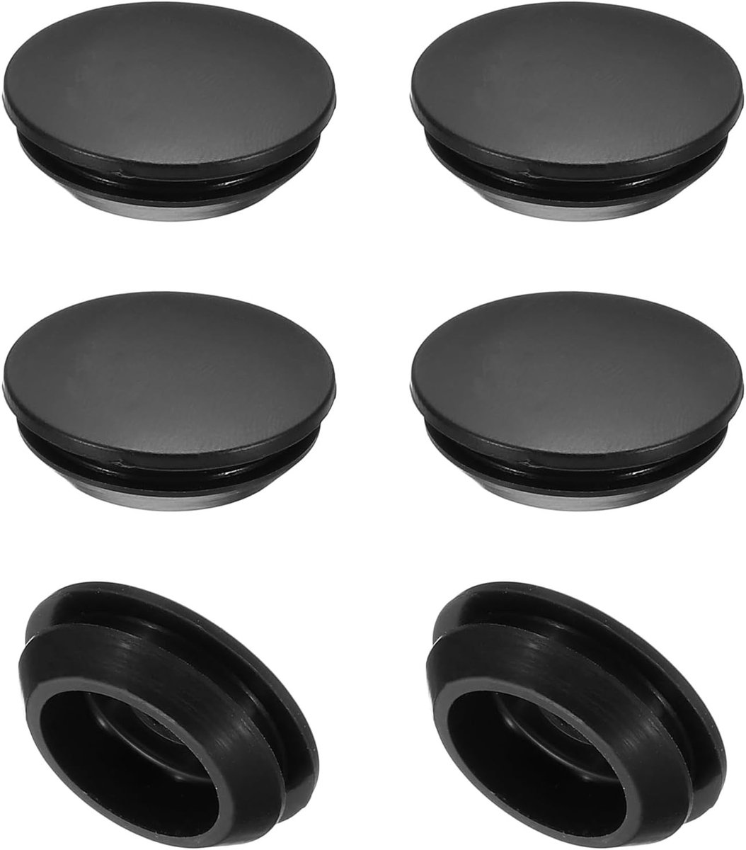 Siliconen Gatenpluggen 20mm - 6 Stuks Ronde Beschermkap voor Meubels, Geschikt voor 2.5-20mm Gaten, Ideaal voor Afsluiting en Bescherming van Holtes in Meubels