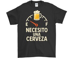 Bier Shirt – NECESITO UNA CERVEZA – Feest Outfit – Unisex T-Shirt voor Dames & Heren – Leuk Cadeau