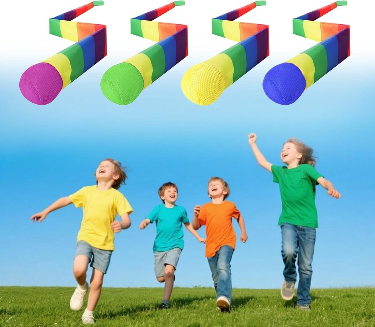 Speelgoedballen voor Kinderen - Set van 4, Gooi- en Speelballen voor Binnen en Buiten, Actief Speelgoed
