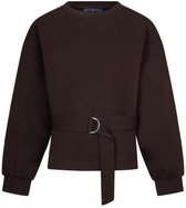 Red Button Trui Shakira Top Belt Scuba Srb4996 Espresso Dames Maat - XL