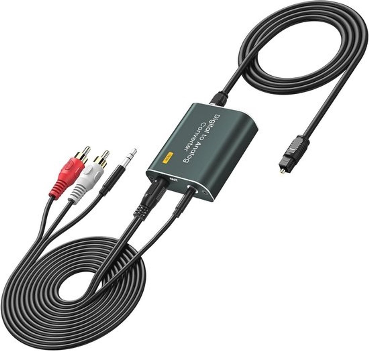 192kHz DA-converter - Digitale Analoge Converter Audio voor Optische naar 3,5 mm Jackuitgang