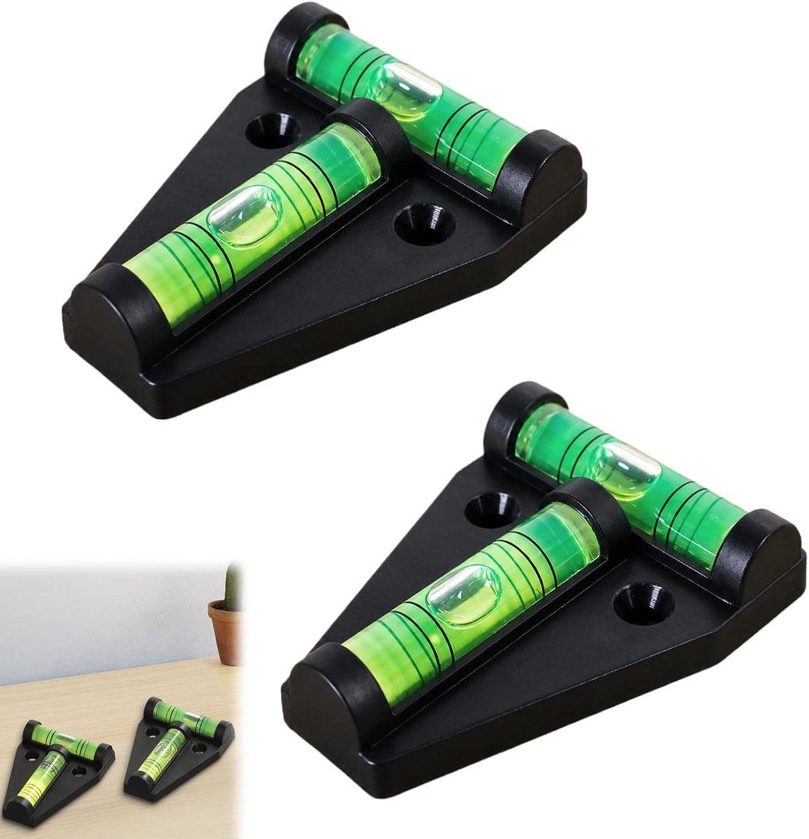 mini-waterpas, 2 stuks, voor caravans, onbreekbaar en duurzaam, accessoire voor camping, camper en caravan