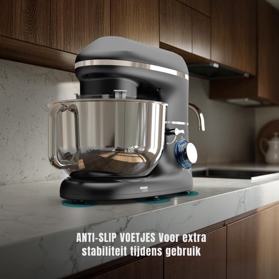 Kavo Deegmachine - Mixer met Kneedhaak - Kneedmachine - Zwart - 38cm x 24cm x 32cm van Kavo — afbeelding 2