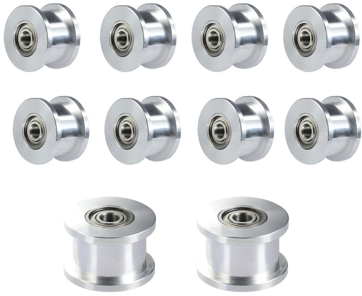 GT2 spanrol poelie 20 tandeloze boring 3mm - aluminium - lichtgewicht - ideaal voor 3D printers - ShopVlot