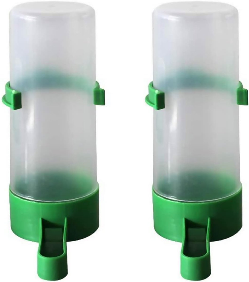 Automatische Drinkwaterdispensers voor Vogels - 2 Pack, Voeder- en Drinkbak voor Vogelkooien, Ideaal voor Vogelverzorging en Comfortabele Hydratatie