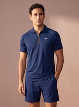 Sjeng Sports CHET - Maat: L Pelikan Ink - Tennis Polo's Mannen - Poloshirt - 87% polyester, 13% elastaan, single jersey