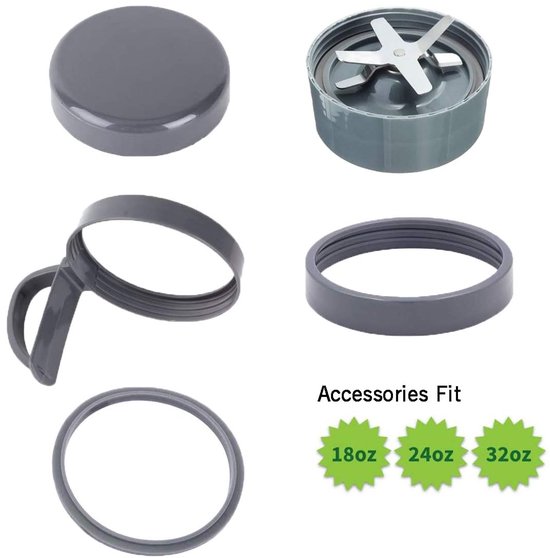 Blenderaccessoireset - 2 bekers - Extractorblad — afbeelding 3