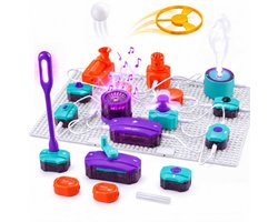 Silvergear® DIY Wetenschap Bouwset 60 Mogelijkheden - Experimenteerdoos Leren - Elektrische Circuits Maken - STEM Speelgoed Vanaf 6 Jaar - Science Kit - Educatief Montessori Speelgoed - Techniek Bouwpakket - Cadeau Jongens en Meisjes 6,7,8,9,10+ Jaar