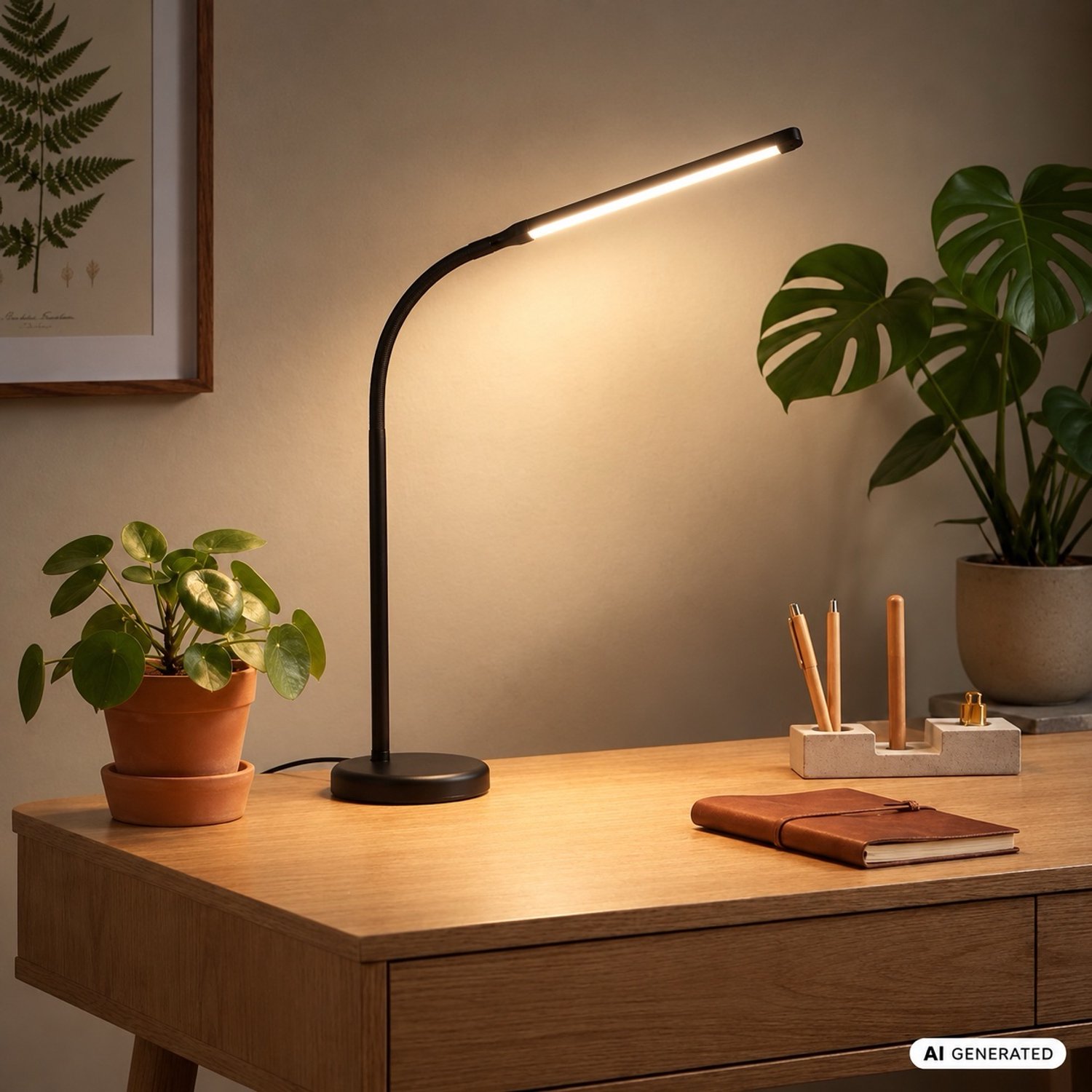 BRILONER - Tafellamp - bureaulamp - zwenkbaar - warm wit licht 3000K - dimbaar - geheugenfunctie - 37 x 13 x 47 cm - zwart