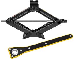 Scissor Jack 2 Ton (4409 LBs) for Car SUV RV, Portable Car Jack Lift Kit, 4.3" to 15.4" Quick Lifting Tire Changing Kit, Universal Car Emergency Kit comes with Ratchet Handle, Saving Strength