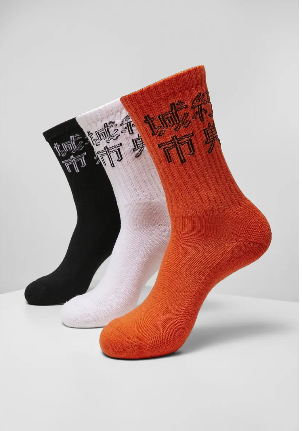 Set van 3 sokken Urban Classics chinese logo Zwart