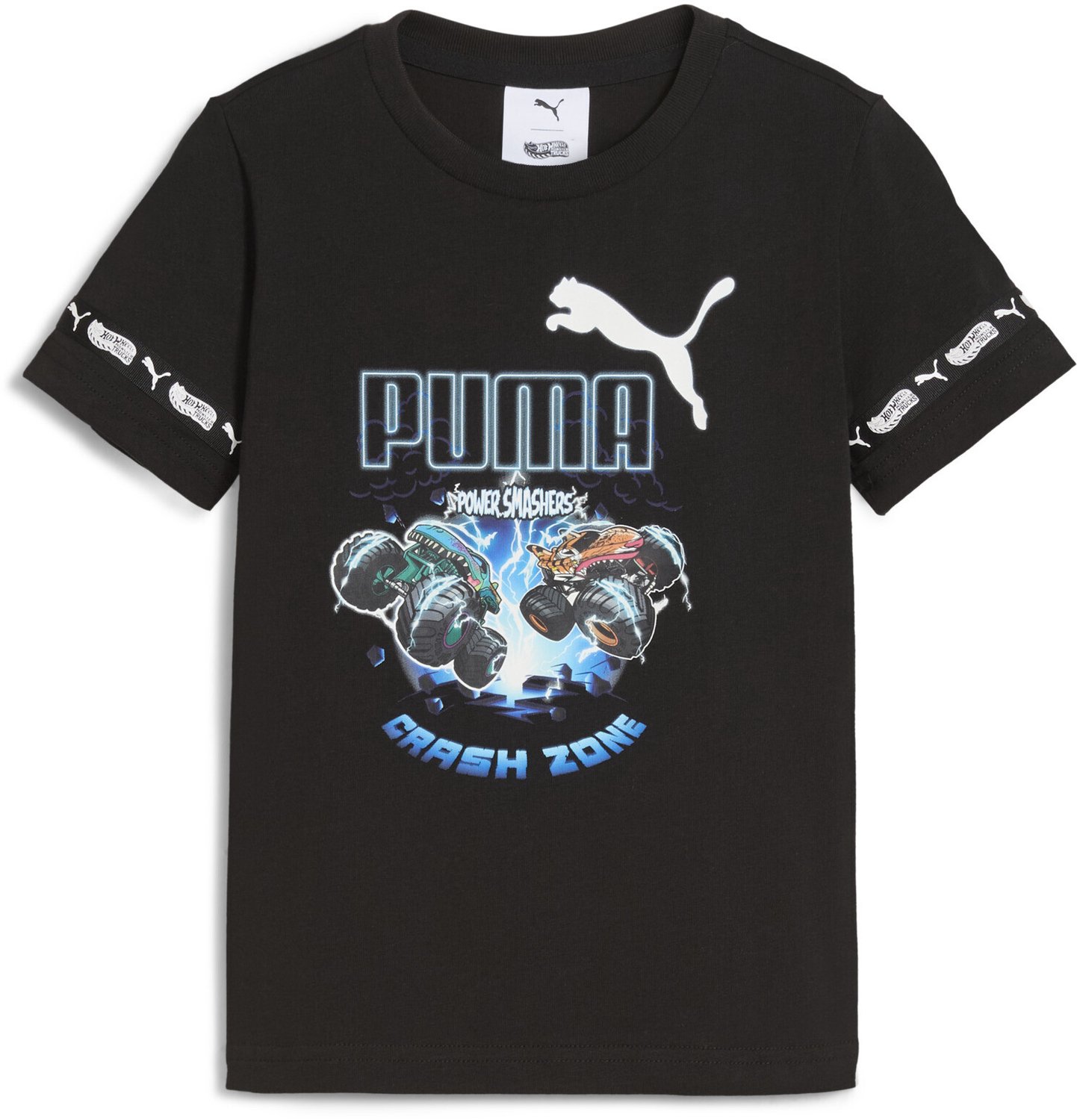 Kinder-T-shirt Puma x Hot Wheels Graphic Zwart