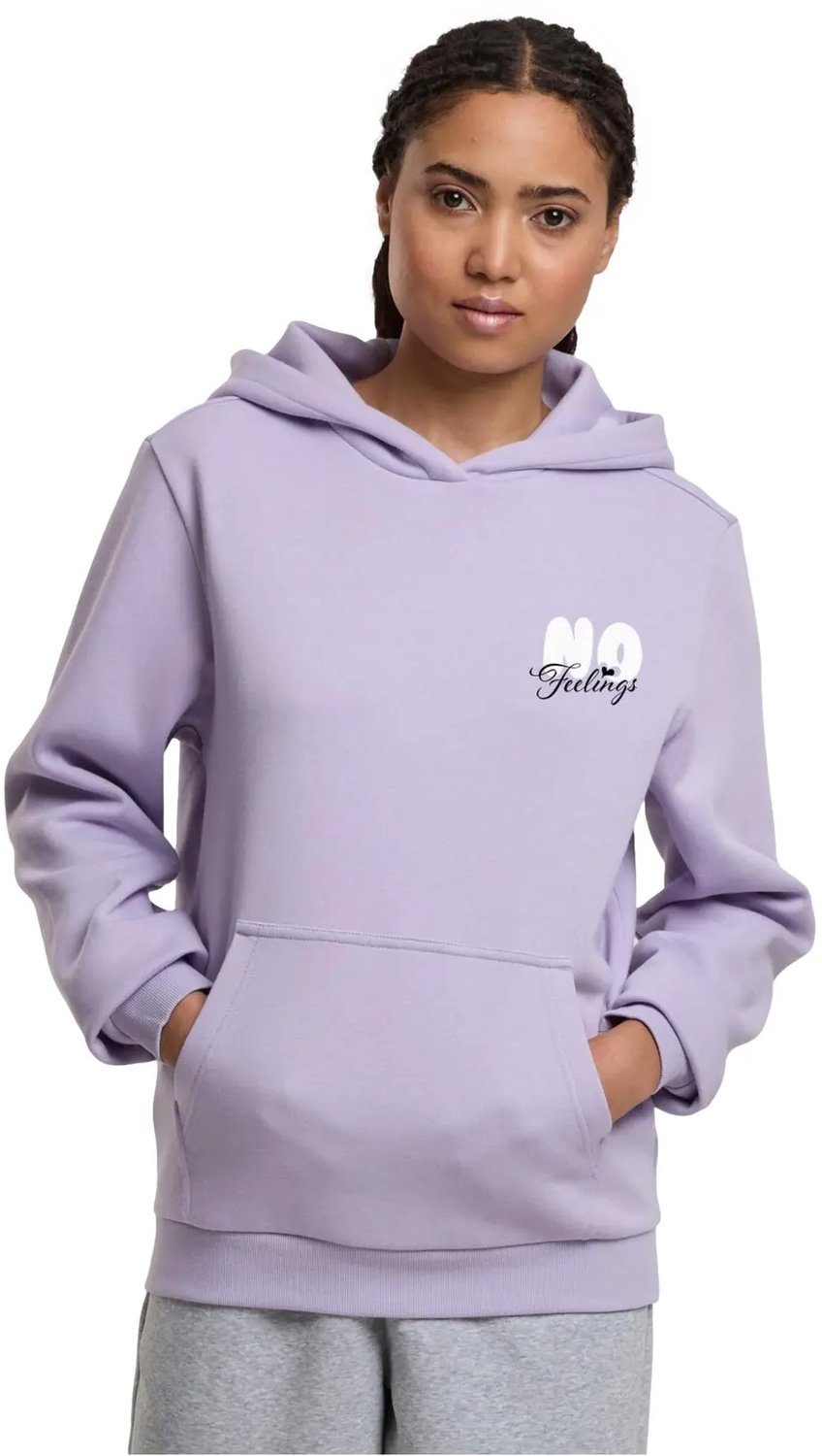 Dames Hoodie Urban Classics No Feeling Paars