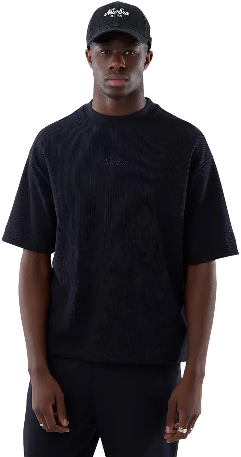 Geplooide T-shirt New Era Blauw