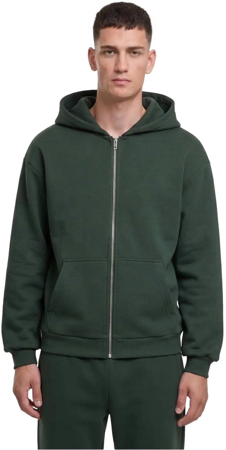 Hooded sweatshirt met rits Urban Classics Fluffy Blos