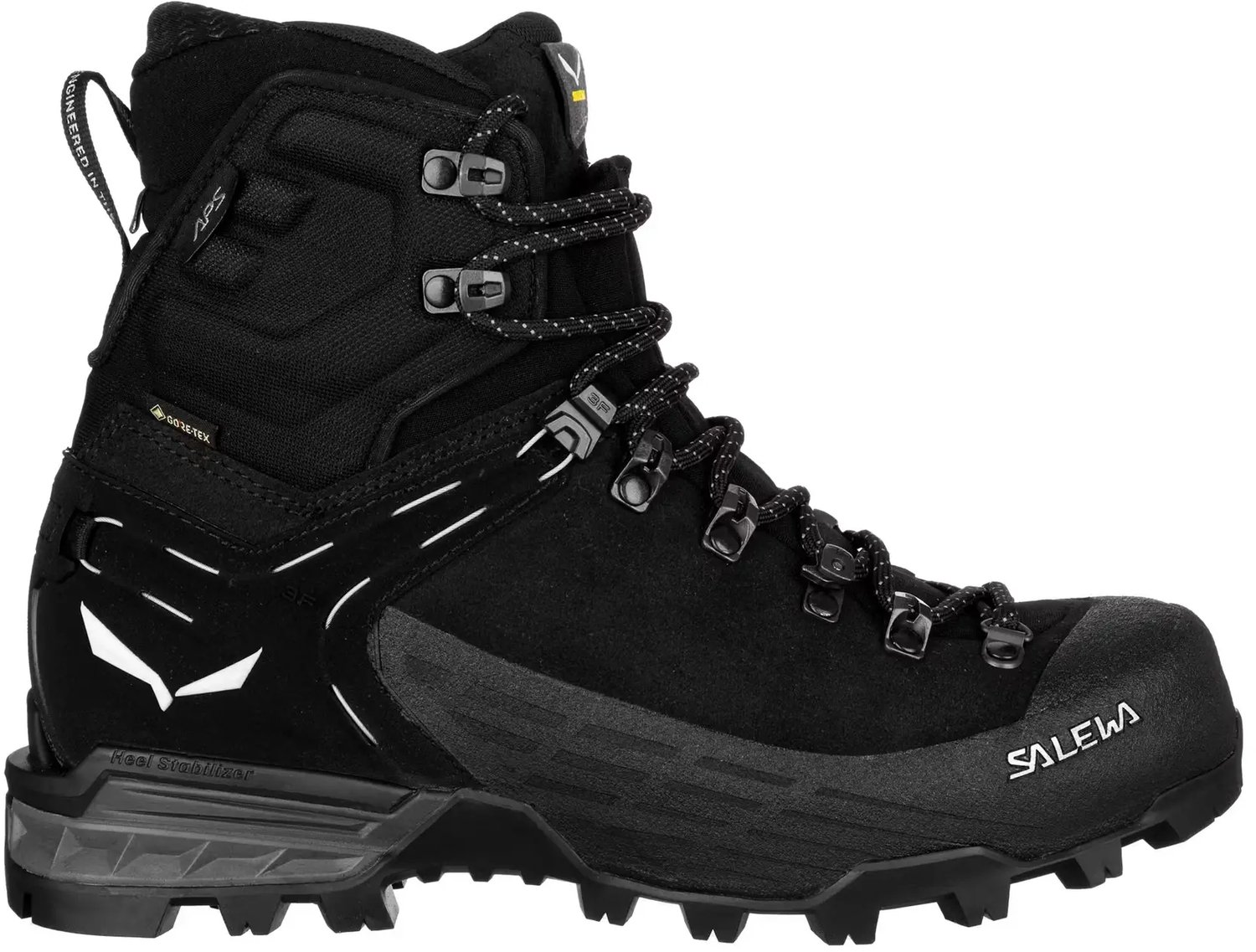 Wandel schoenen dames Salewa Ortles Ascent Mid Gtx Zwart