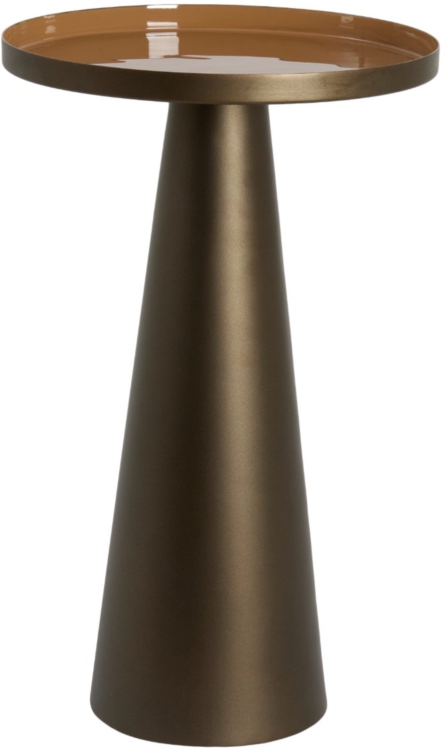 Light & Living Bijzettafel Jay - Terra - 30.5x30.5x50cm - Modern Oranje