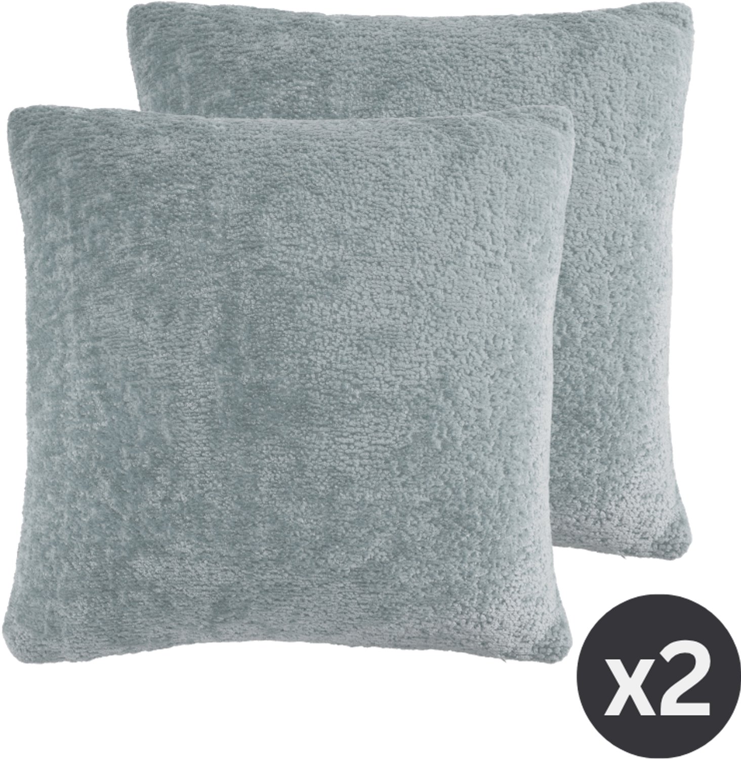 Tiseco Kussen (gevuld) JULIE - Afneembare hoes - 45x45 cm, lichtblauw BLUE