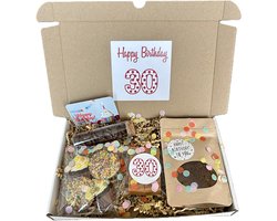 30 Verjaardag koffie brievenbus cadeau - chocolade - fudge - mokkaboontjes