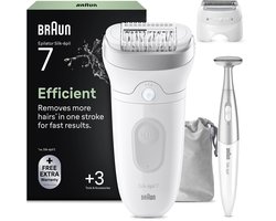 Braun Silk·épil 7 7-241 - Wet & Dry Epilator en Bikinitrimmer - Langdurig Gladde Huid - Brede kop - Ladyshave Scheerkop en Trimkam
