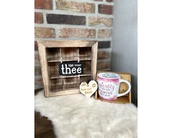 Cadeaupakket moeder - mama - moeder - Theedoos + mok De gezelligste moeder van de hele wereld - kerstpakket / kerstmis / verjaardag / cadeau / moederdag cadeautje