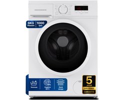 Heinner HWM-M6010SMD++ Slanke Wasmachine 6 kg – 15 Wasprogramma’s – 1000 tpm – Kinderslot – Digitaal Display – Wit – 5 Jaar Garantie