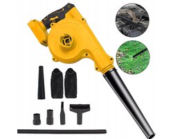Draadloze 2-in-1 Bladblazer En Stofzuiger – 21000 Tpm En 290 km/u – Compatibel Met Dewalt 18/20V Accu's – 900 g En Ergonomische Handgreep – Voor Tuin, Auto En Klussen