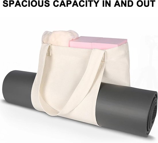 Yogamat Tas - Duurzame Sport/Gym Tas voor Vrouwen, Yogatas met Grote Inhoud, Gemakkelijk Plaatsen van Dikke Yogamat, Kan Andere Dingen Bevatten, Essentiële Items voor Vrouwen Gym Set, Blauw van Yogamat — afbeelding 3