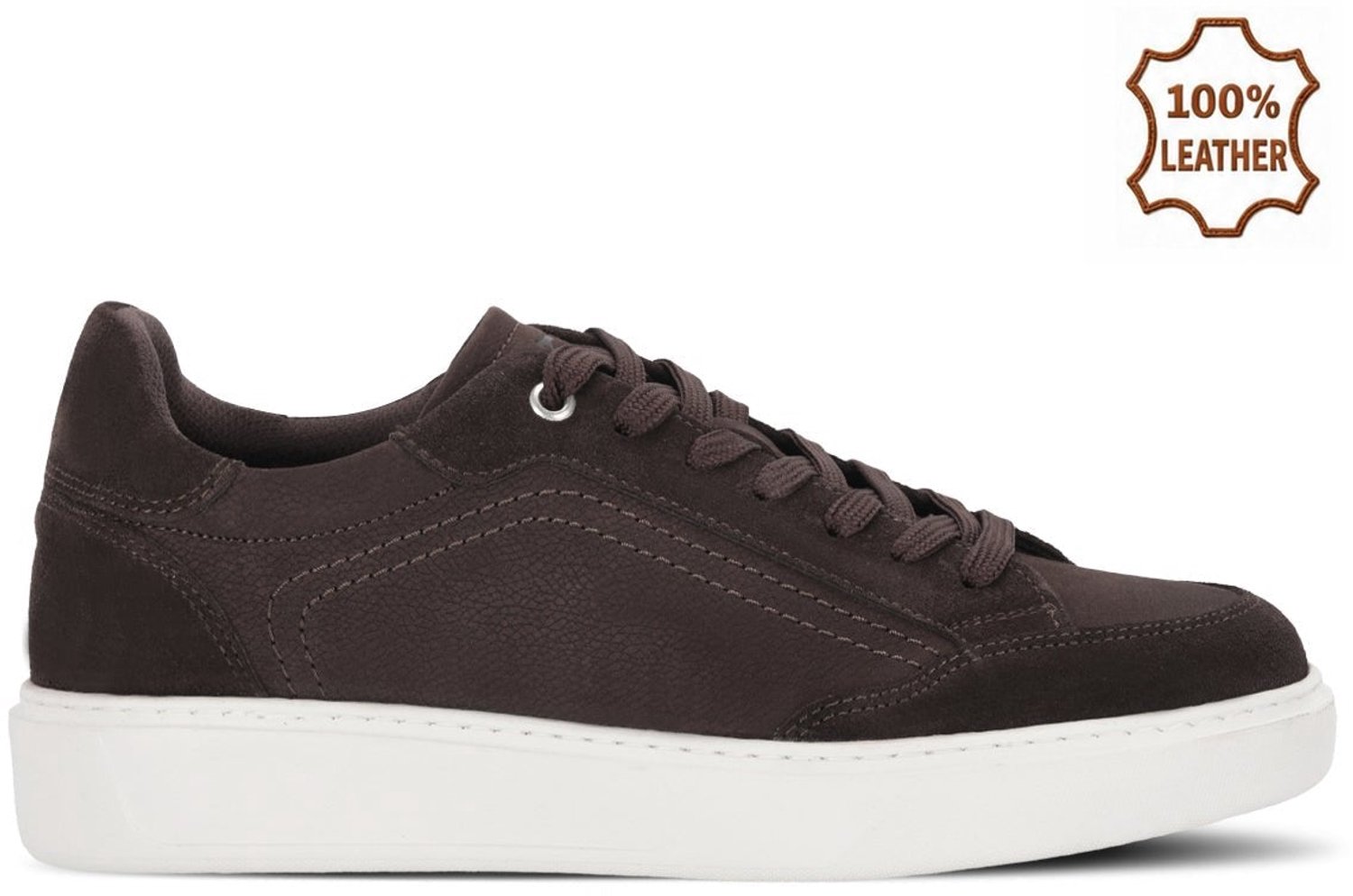 Slazenger Spino Heren Sneakers - Bruin