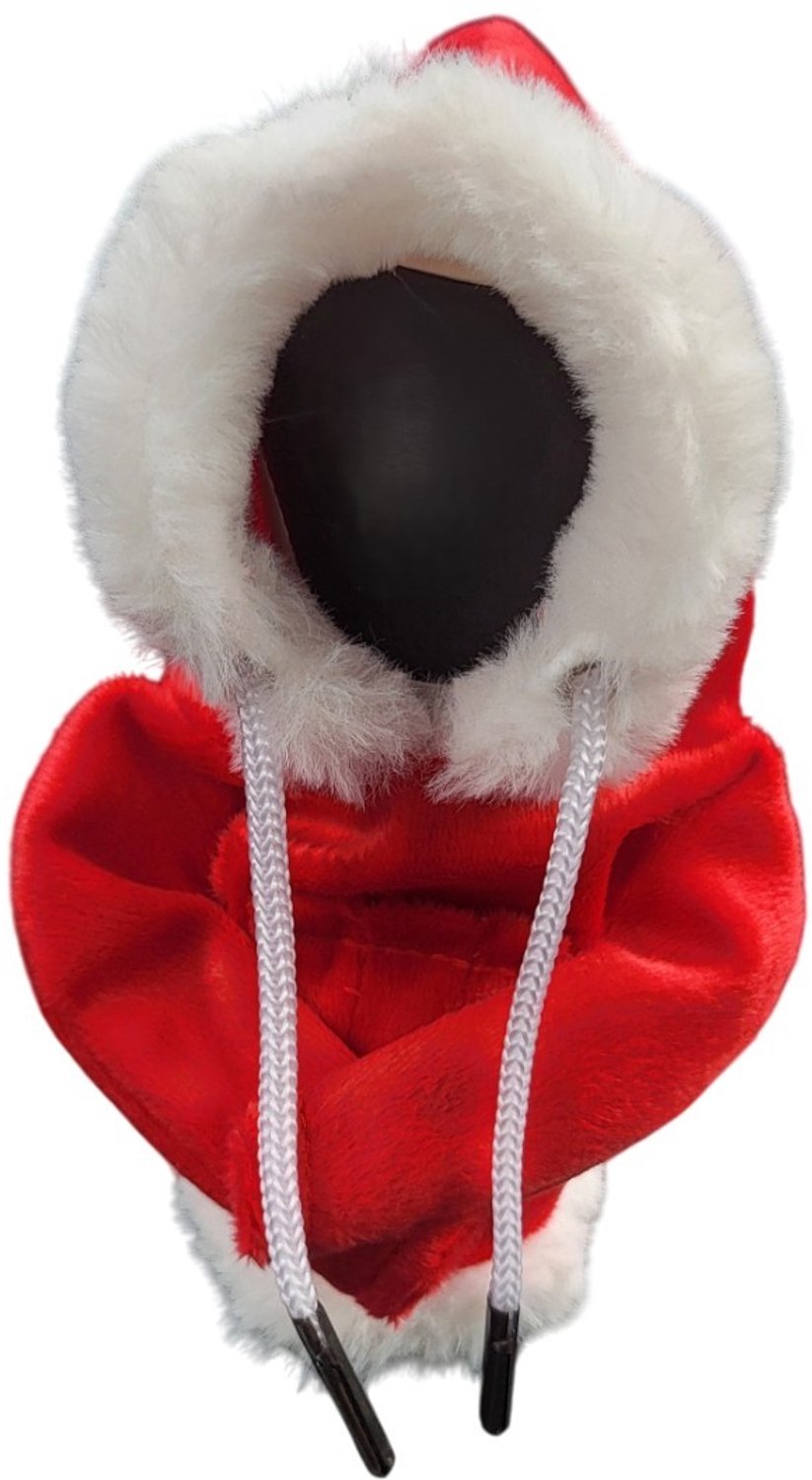 Mj Joys® - Versnellingspook Hoodie - Universele Pook Kerstmis (Luxe Uitvoering)- Hoodie Pook Hoes - Versnellingspook Beschermer - Autopook Cover - Pookknop - Kerstmis - Rood