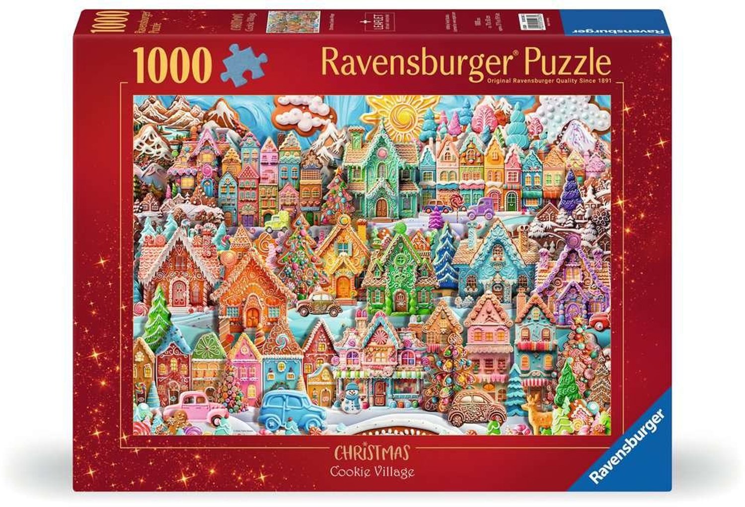 Ravensburger kerst puzzel Christmas Cookie Village 1000 stukjes winter.