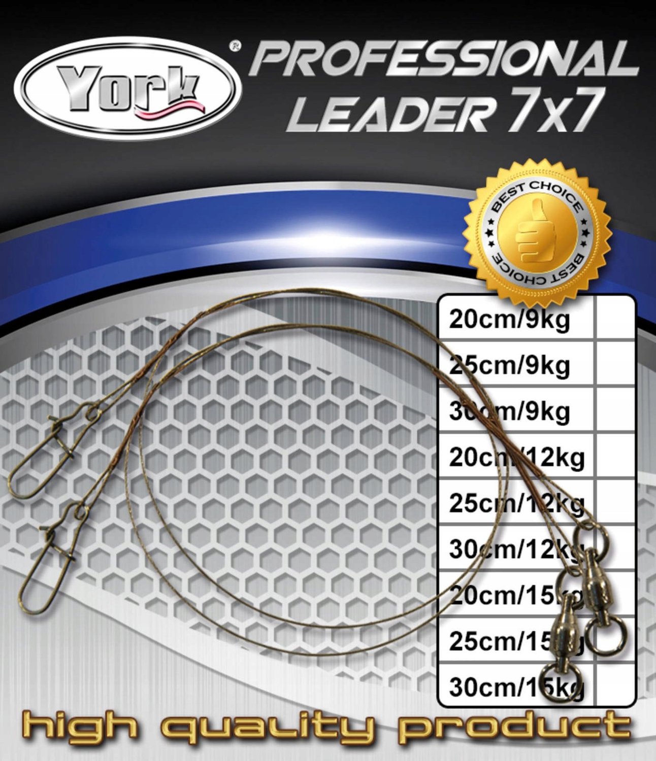 York Professional 7x7 Vislijn 9kg 25cm (2 stuks)