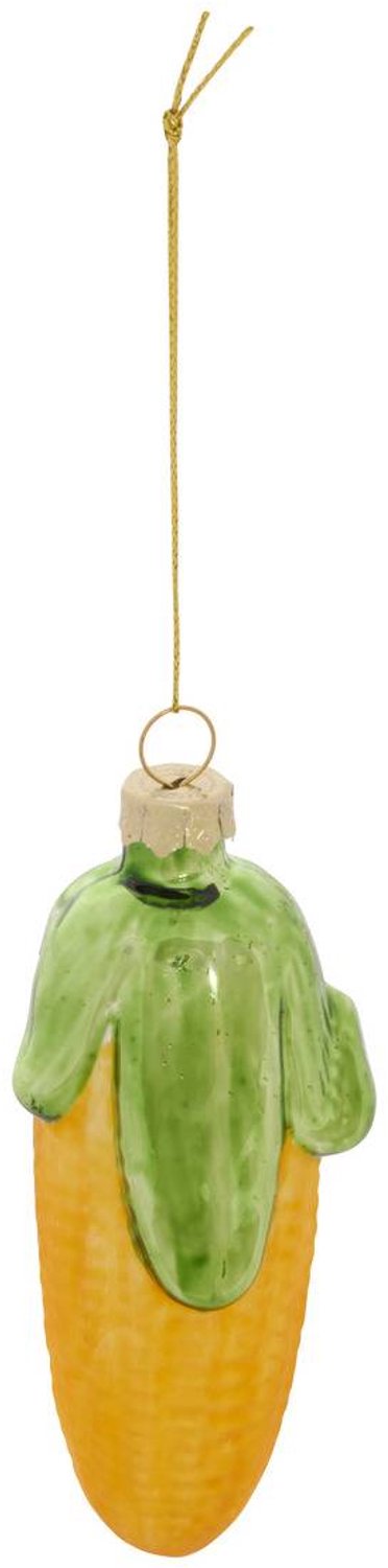 Feeric lights & Christmas Glaskerstbal in de vorm van een maïskolf, goudgeel, 10 cm Jaune
