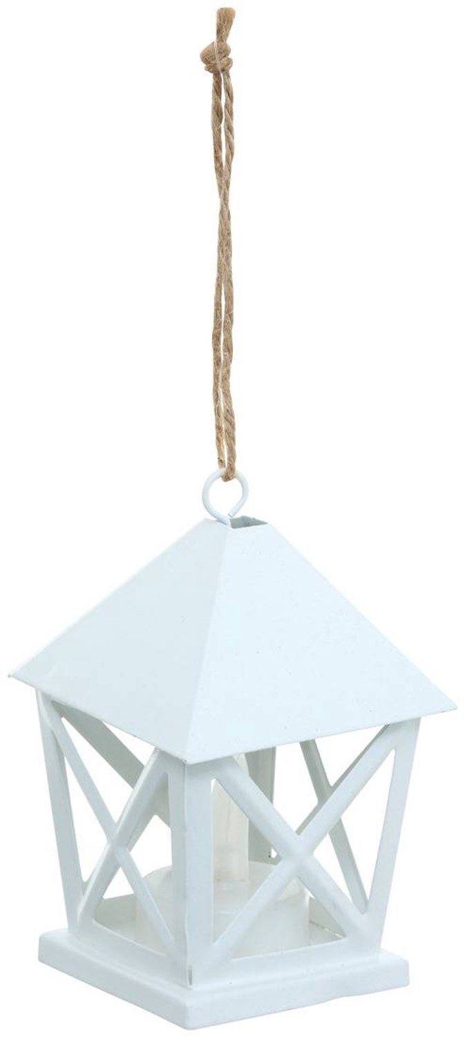 Feeric lights & Christmas LED-lampje in de vorm van een dennenboom, van metaal, 8 cm Blanc