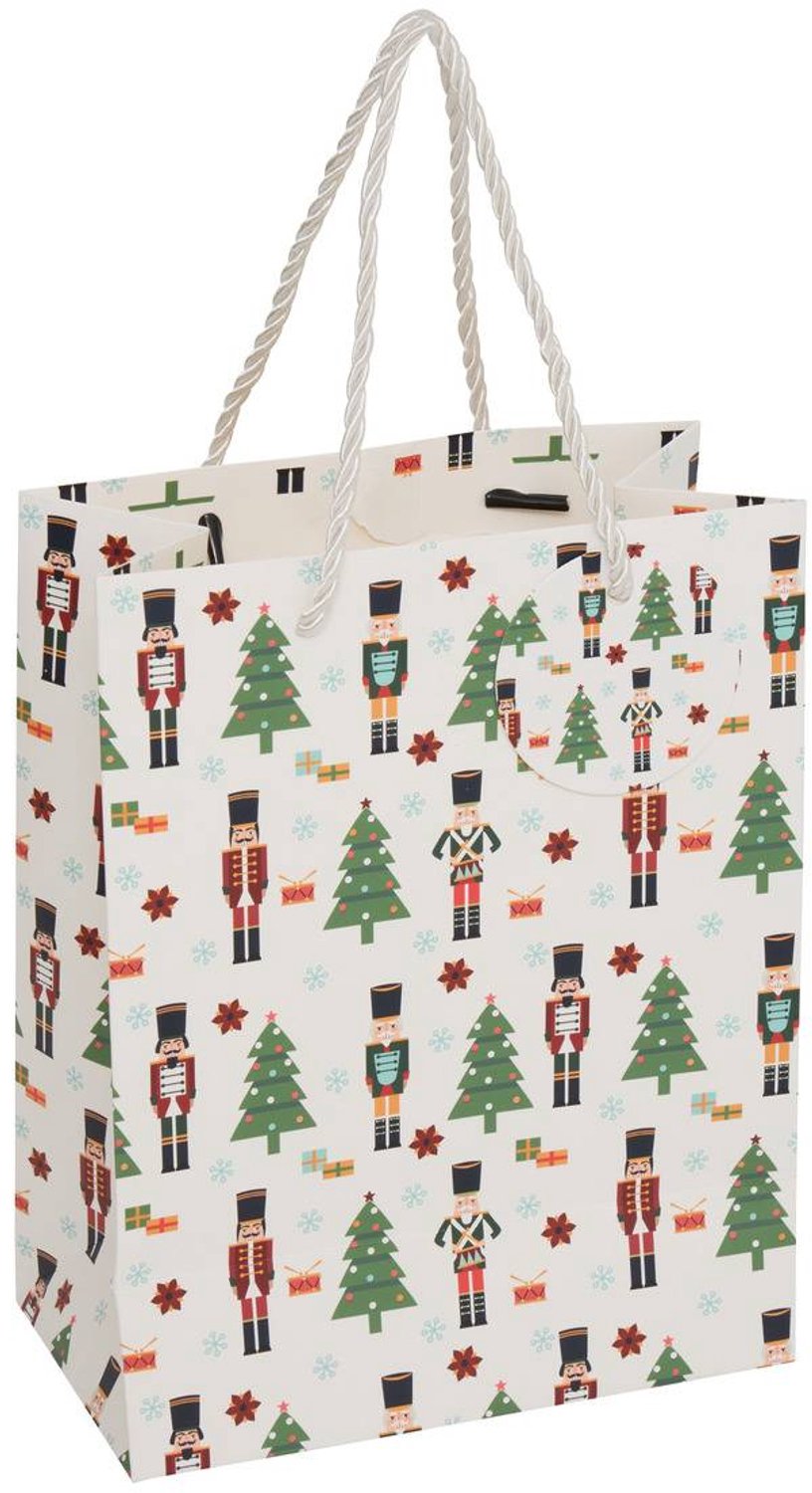 Kerstcadeauzakje met notenkraker, klein model