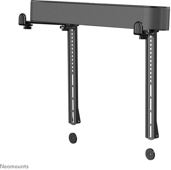 Neomounts AWL29-650BL1 universele videobar/soundbar/speaker steun, diepteverstelbaar (7,7-21,5 cm) - zwart — afbeelding 3