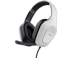Trust GXT 415PS Zirox - Gaming Headset - voor PS5 - Bedraad - 50mm Drivers - Over-ear - Wit