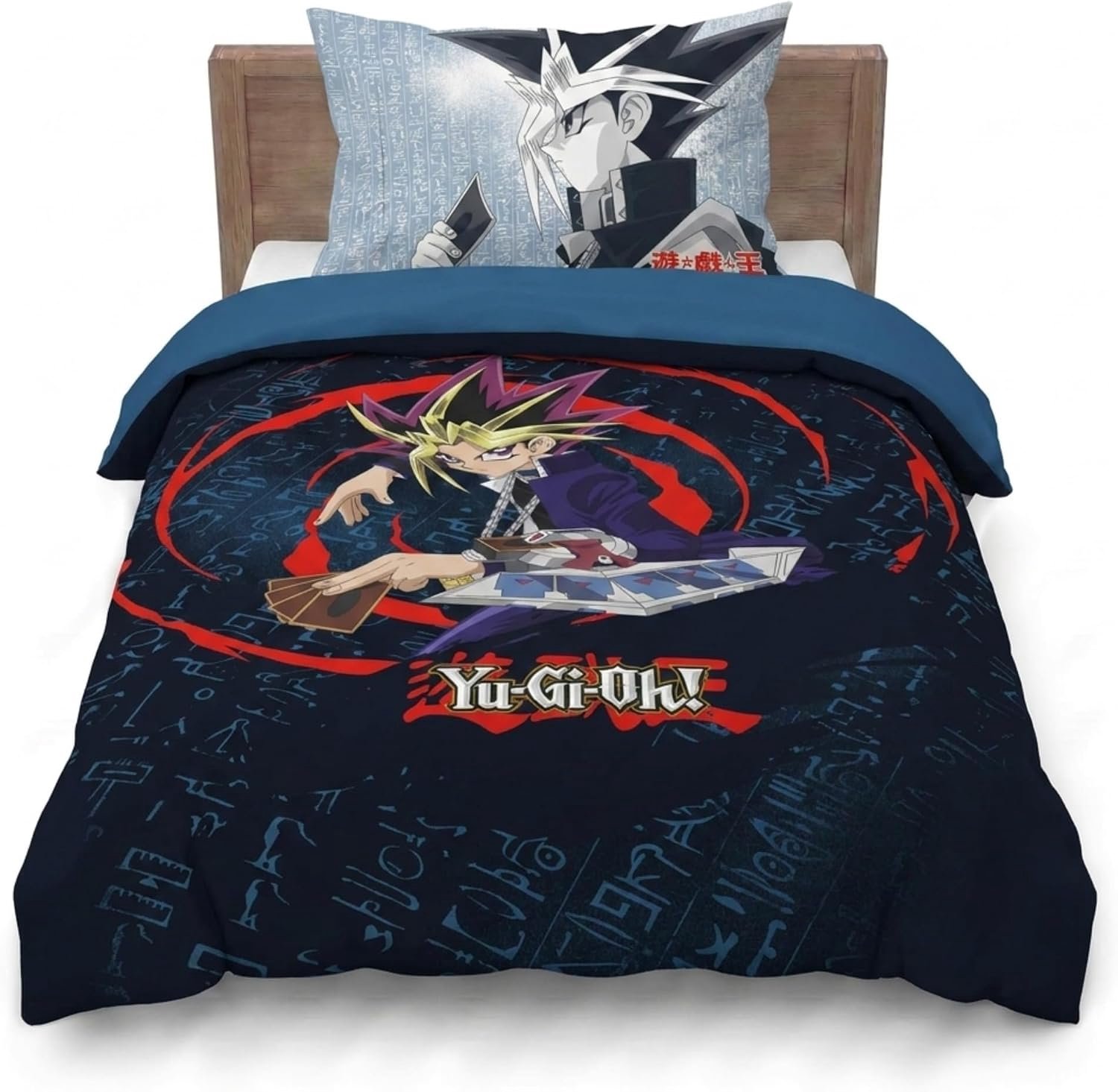 Dekbedovertrek Set Yu-Gi-Oh! Katoen, 135x200cm, Blauw